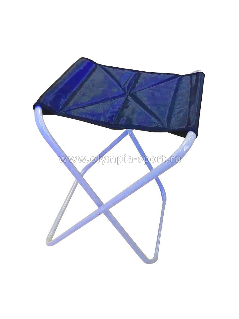 Стул туристический стальной (ножки замкнутые) 35х26см, выс.45см