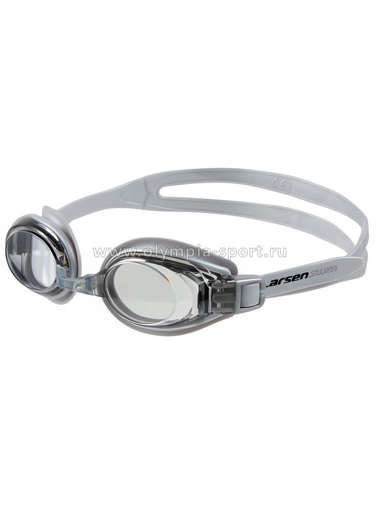 Очки для плавания Larsen G1111 серебристый