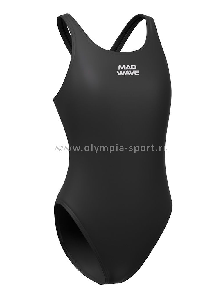 Купальник спортивный антихлор Mad Wave Lara Junior Base Black L (36)